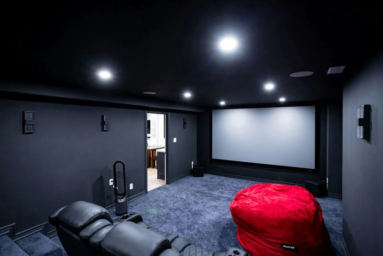 Home theatre — RenoDuck basement project in the GTA